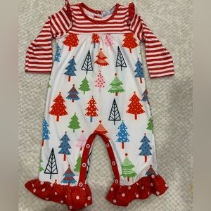 Little Millie Christmas Romper Size 6 Months